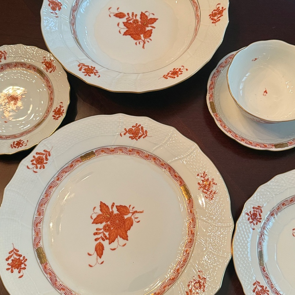 ISO- Herend Rust Chinese Bouquet -ISO